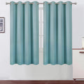 LEMOMO Stone Blue Blackout Curtains for Bedroom - 66 x 63 Inch