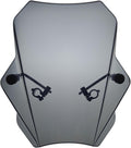 FATECIM 15.5in Smoke Motorcycle Windscreen Windshield - Universal Fit