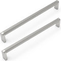 6 Pack Brushed Satin Nickel Cabinet Pulls 12-5/8 in Hole Centers