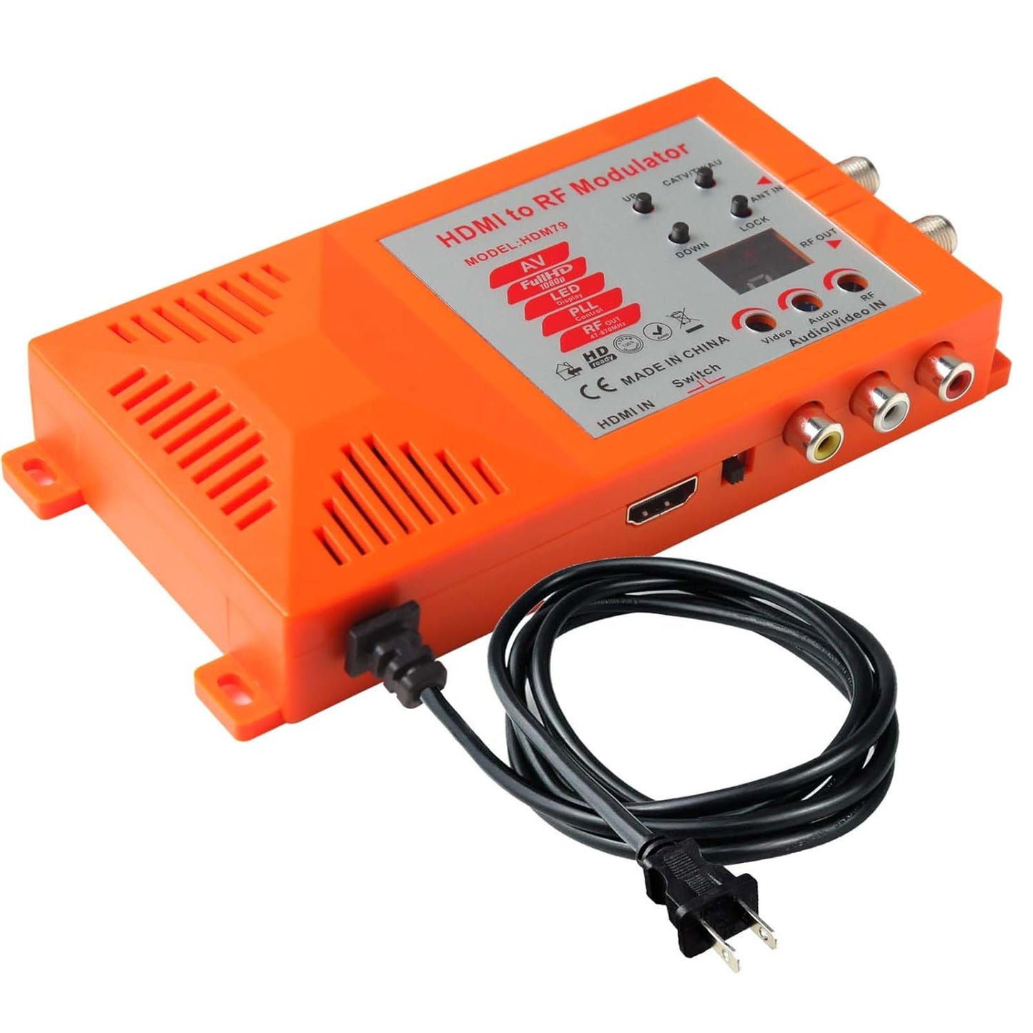 HDMI RCA to RF Modulator Coaxial Converter for Gaming and TV