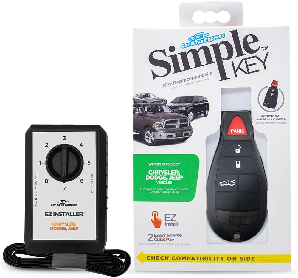Simple Key Fob and Programmer for Key Replacement Kit
