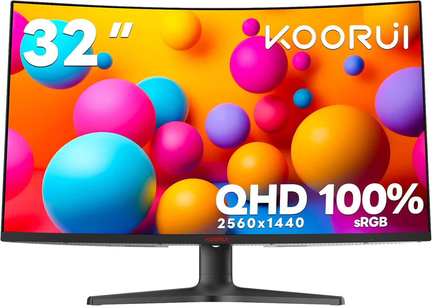 Immerse in Gaming with KOORUI 32 1440p Curved Monitor