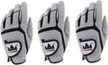 Craftsman Golf Men's Gray Golf Glove for Right Handed Golfer - 3 Pack