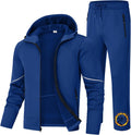 Men's Fleece Lined Tracksuit Set - Zipper Pocket Jogging Suit