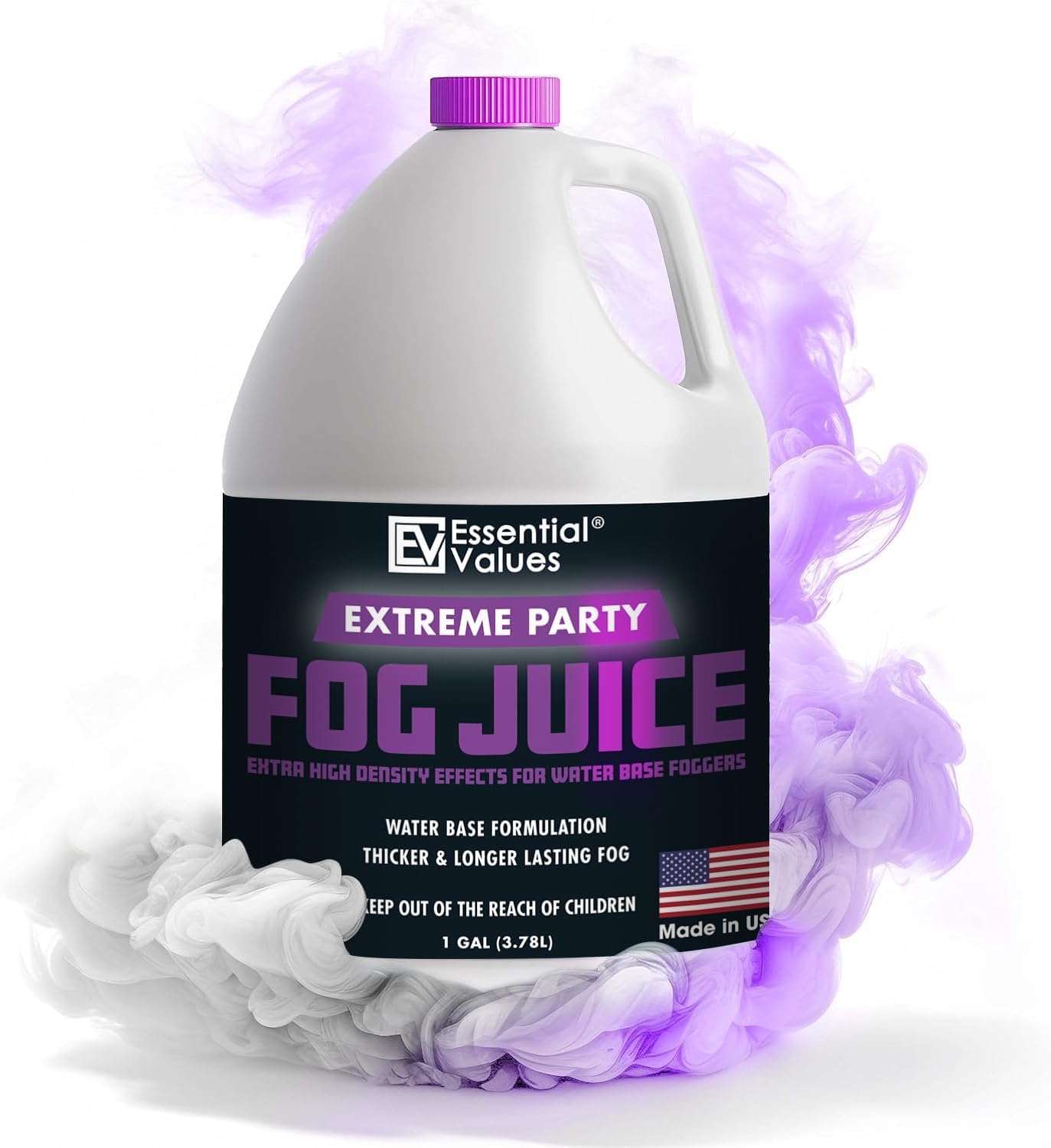 Essential Values Fog Machine Fluid for Extreme High Density Fog