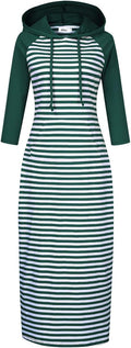 MISSKY Women's Pullover Maxi Dress Featuring Stylish Pocket Design