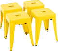 Brage Living 18 Inch Industrial Metal Stools Set of 4