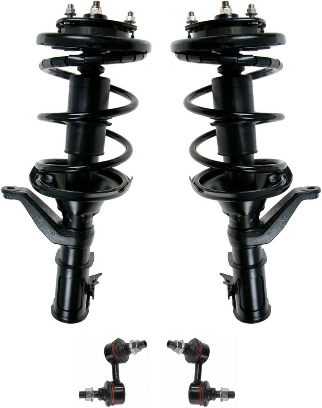 TRQ Front Suspension Kit for Honda Civic - Strut & Spring Assemblies
