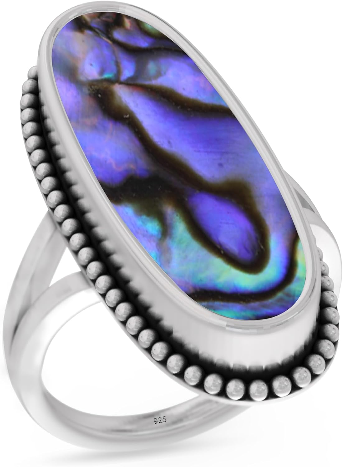925 Sterling Silver Ring for Women with Unique Gemstone Design