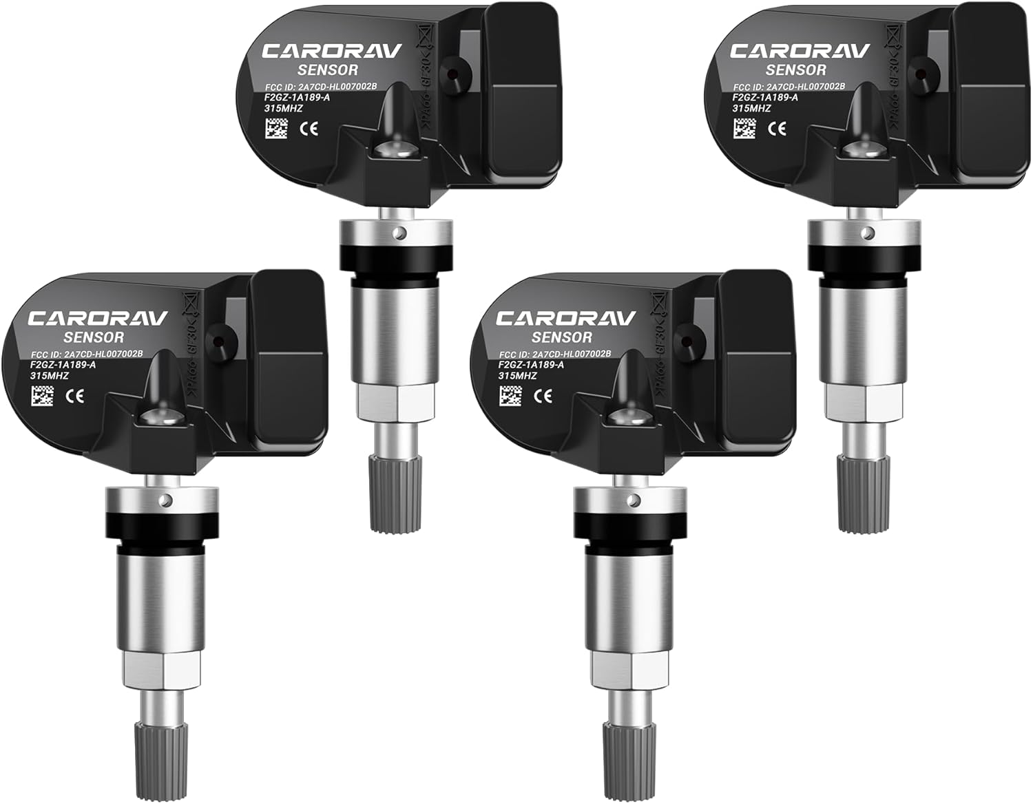 F2GT-1A180-AB TPMS Sensor Ford by CARORAV - 4-Pack