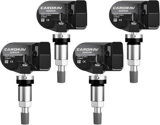 F2GT-1A180-AB TPMS Sensor Ford by CARORAV - 4-Pack