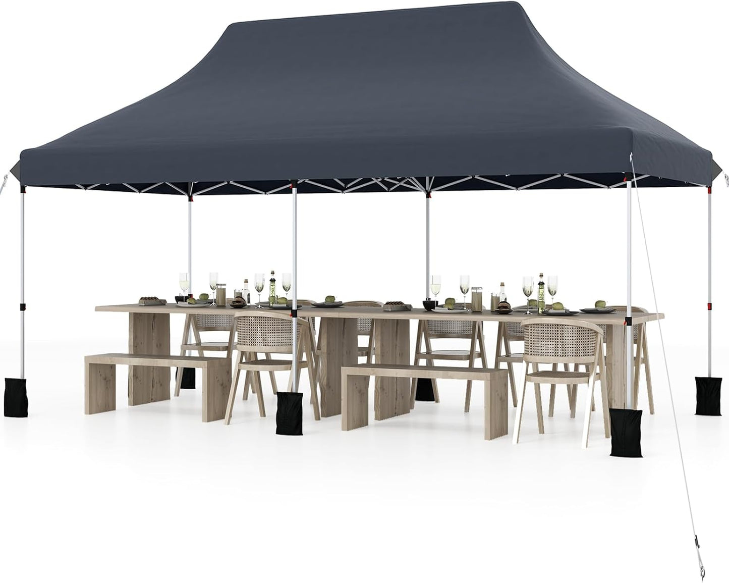 Tangkula 10x20 Ft Pop Up Canopy Tent for Outdoor Events