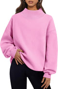 Trendy Queen Womens Oversized Sweatshirts Turtleneck (Style J99M)