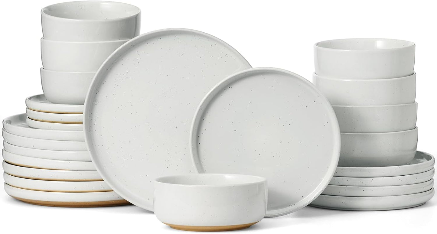 Famiware Milkyway Dinnerware Set - 24 Piece Dish Set for 8