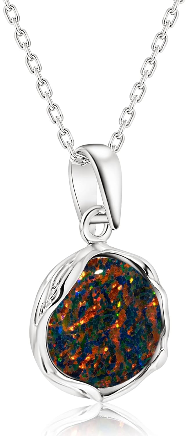 Gemstone Necklaces for Women Silver - Dainty Everyday Jewelry