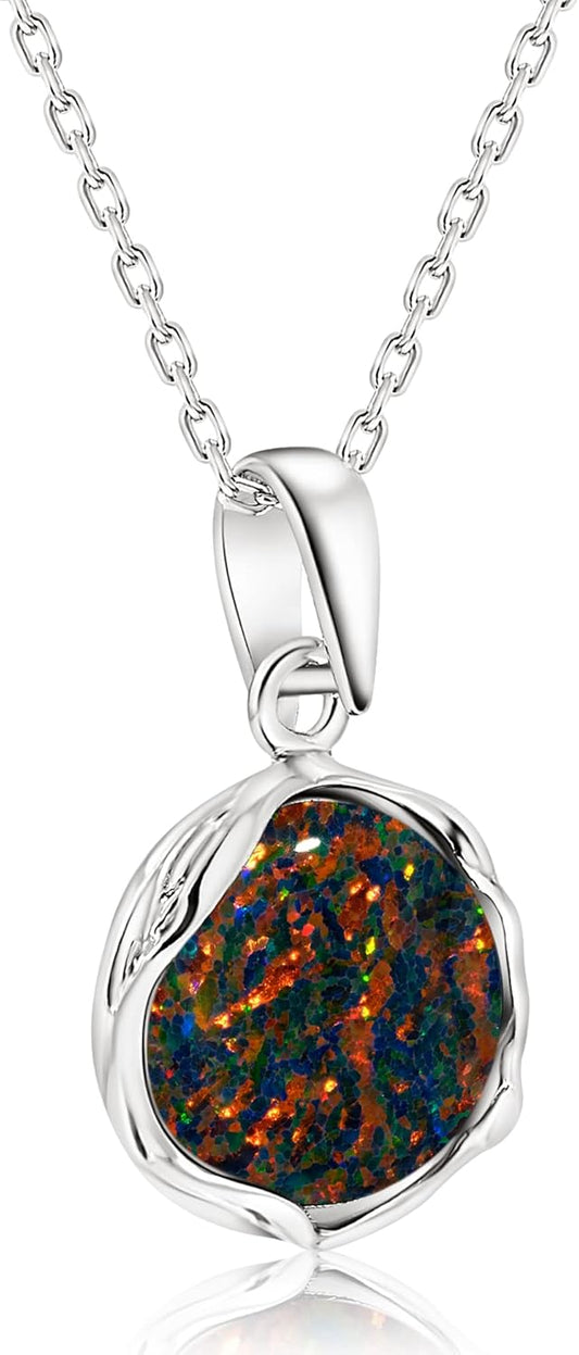 Gemstone Necklaces for Women Silver - Dainty Everyday Jewelry