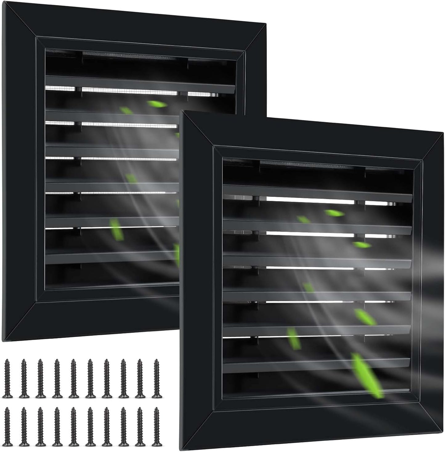 Gisafai 10in x 10in Gable Vent Aluminum Alloy Wall Vents for Home
