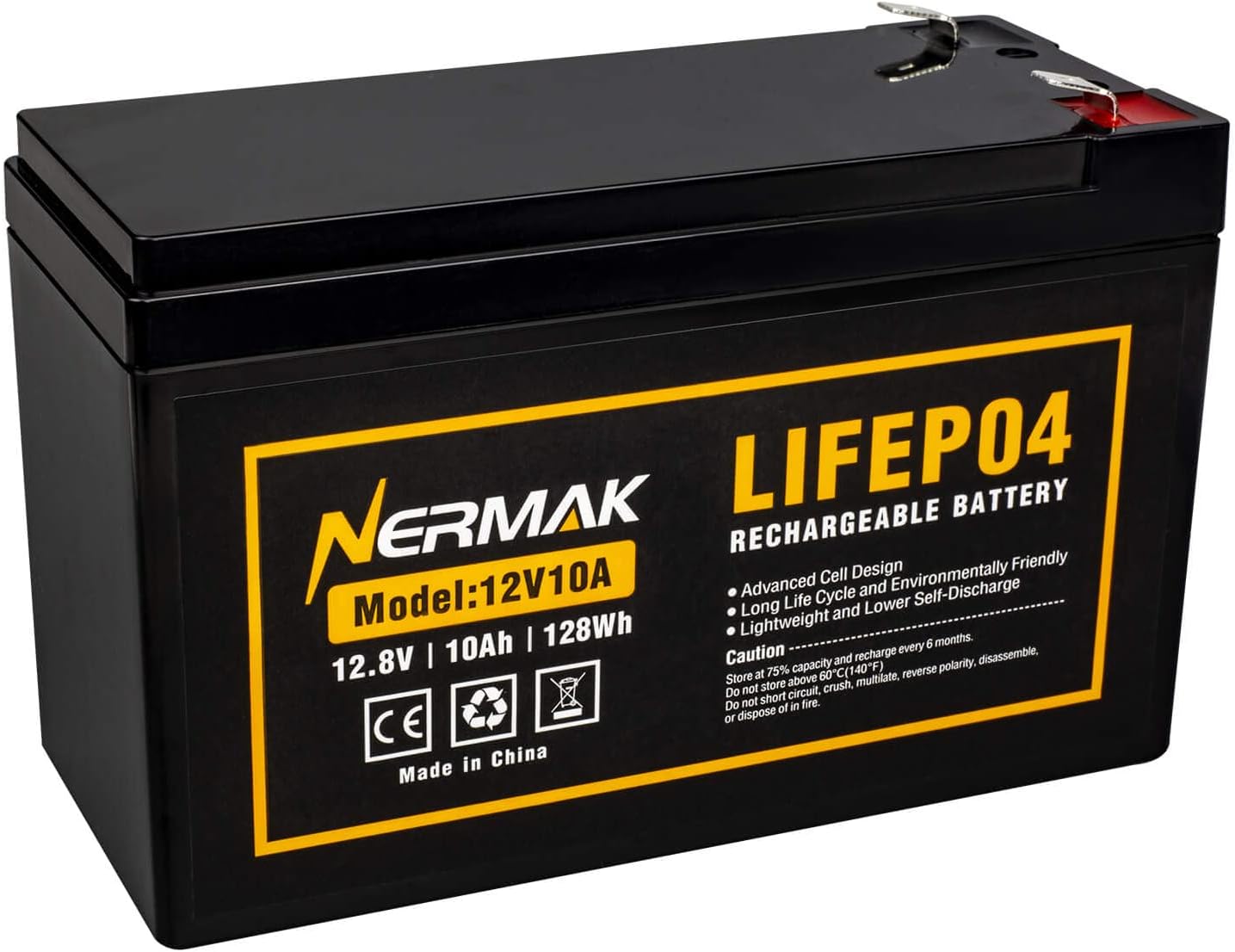 12V 10Ah Lithium LiFePO4 Deep Cycle Battery for Versatile Use