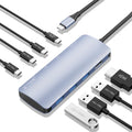 USB C to USB Hub 8-in-1 with 4K@60Hz HDMI - Compact Multiport Hub