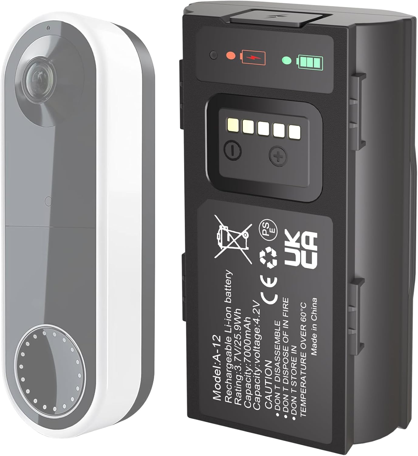 i-Bateria: 7000mAh Recharge for Arlo Doorbells
