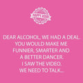 Dear Alcohol Cocktail Napkins - Fun Party Decor - 5x5 20pk