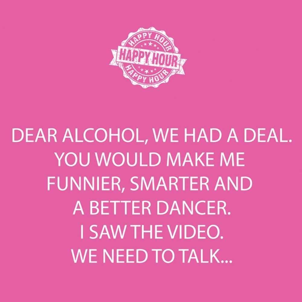 Dear Alcohol Cocktail Napkins - Fun Party Decor - 5x5 20pk