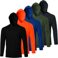 Men UPF 50+ Sun Protection Hoodie Long Sleeve T Shirts - Quick Dry any