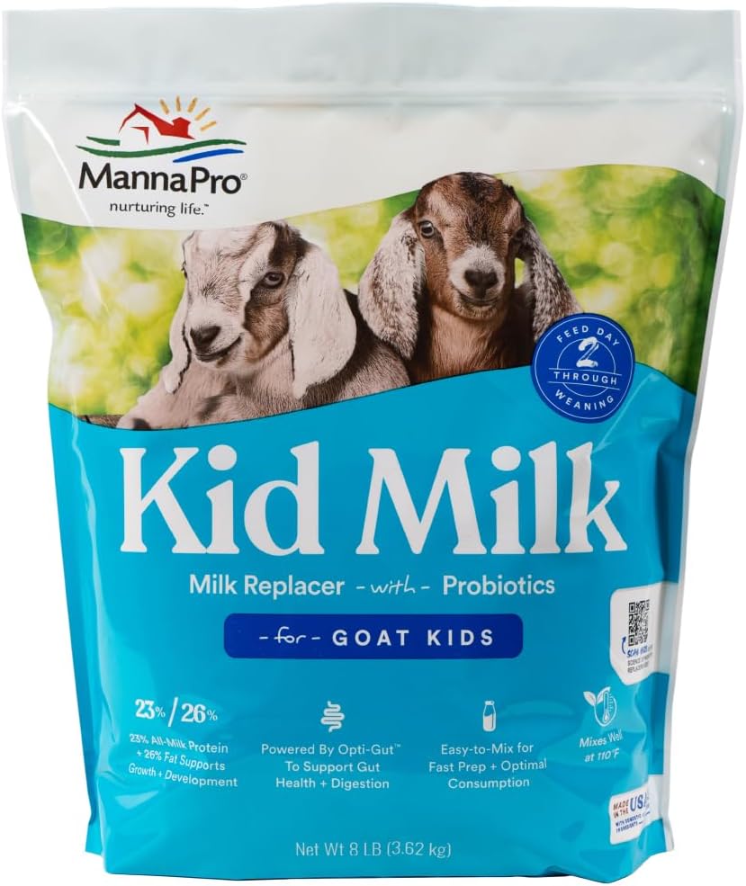 Manna Pro Goat Kid Milk Replacer for Healthy Growth and Digestion