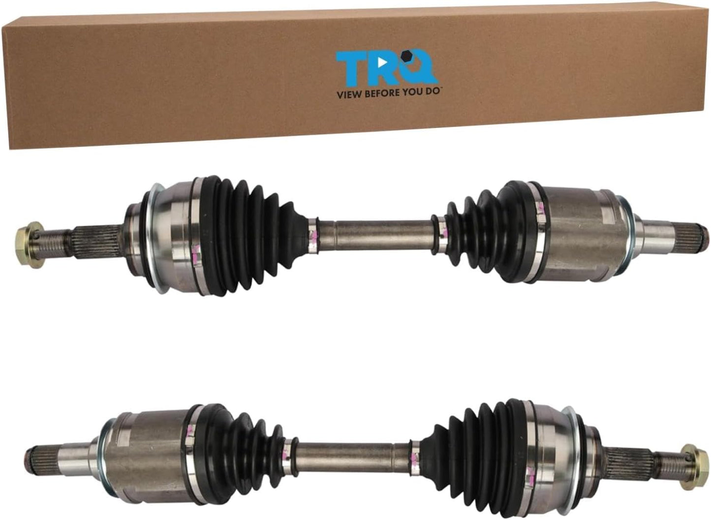TRQ Front Driver and Passenger CV Axle Shaft Assembly for 4Runner