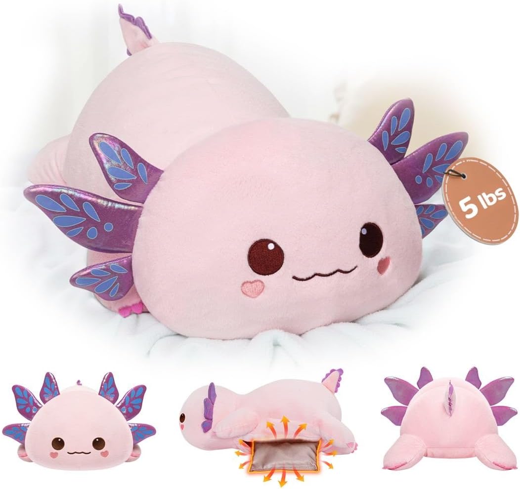 Weighted Stuffed Animals with Microwavable Heating Pad for Relaxation