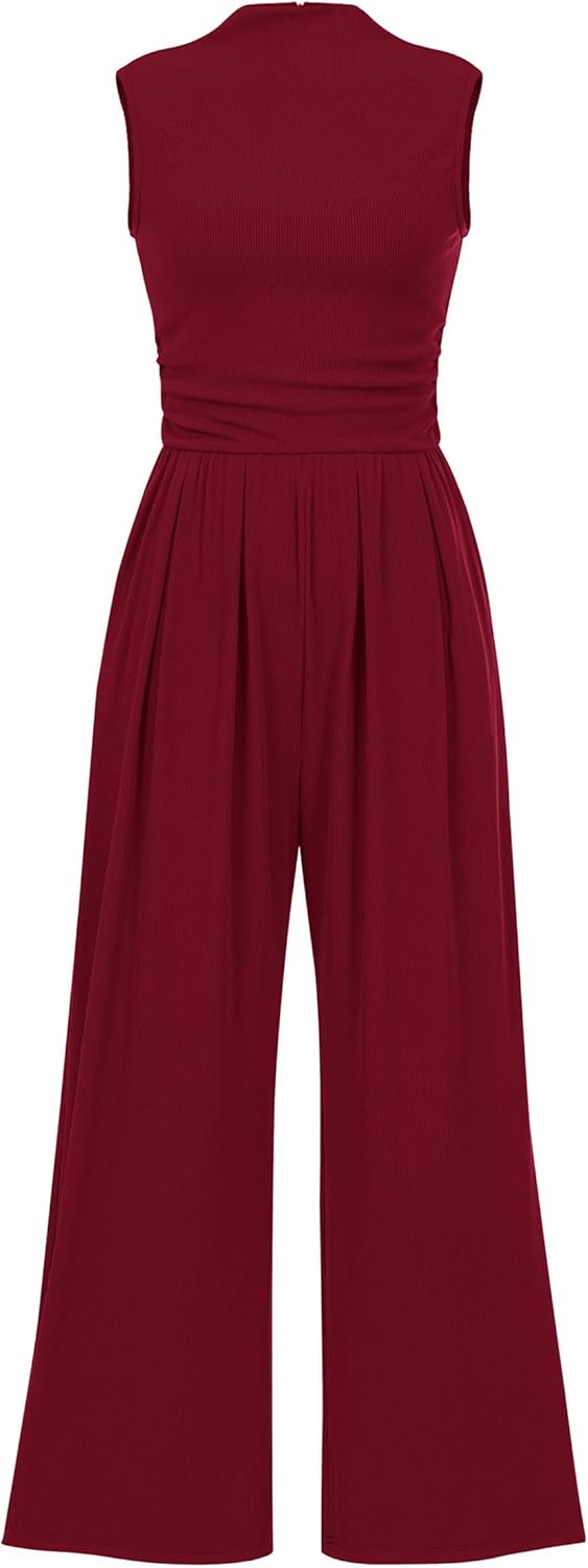 PRETTYGARDEN Womens Summer Jumpsuits Dressy Casual One Piece