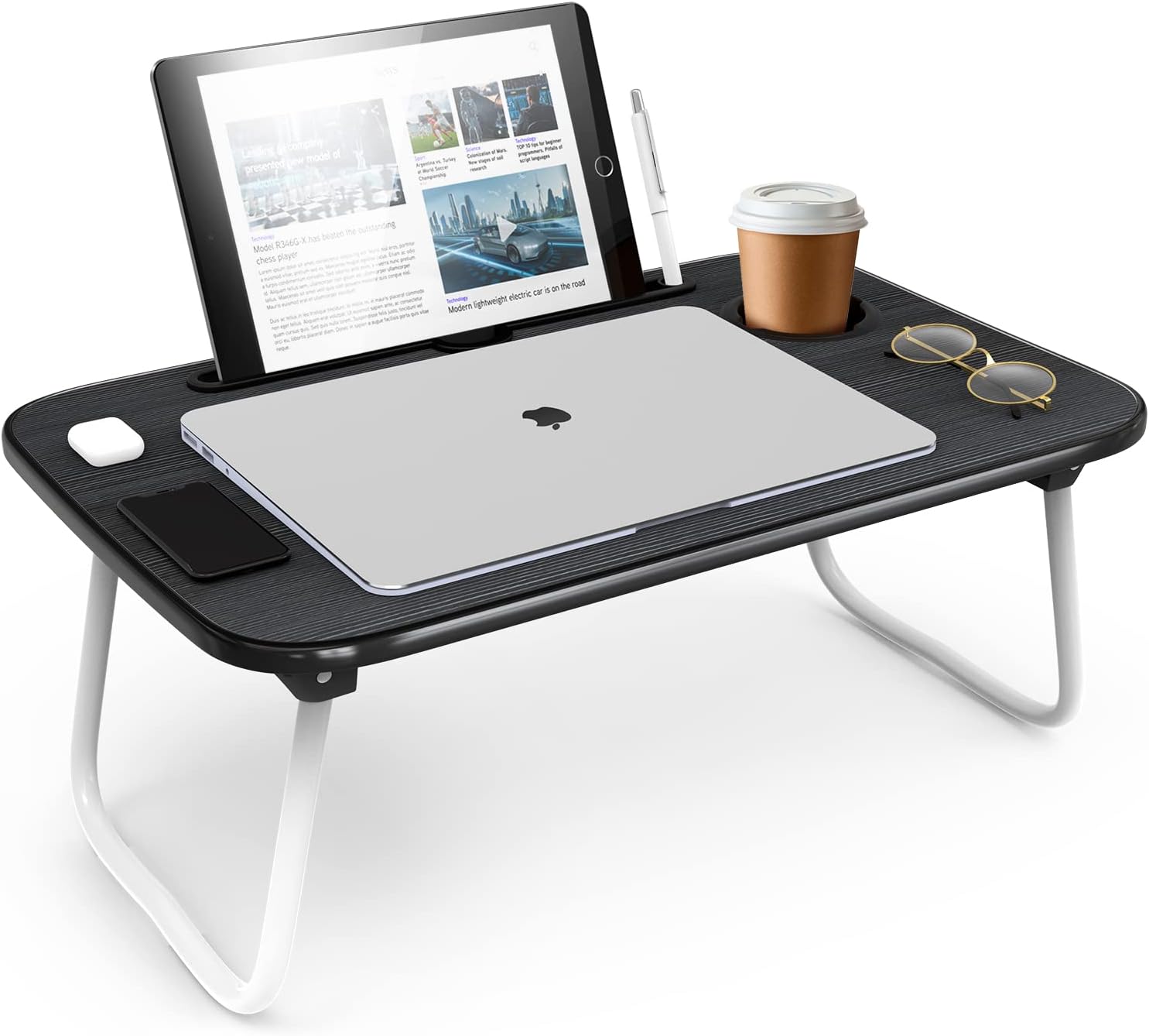 Portable Laptop Stand with Foldable Legs - Work Anywhere!
