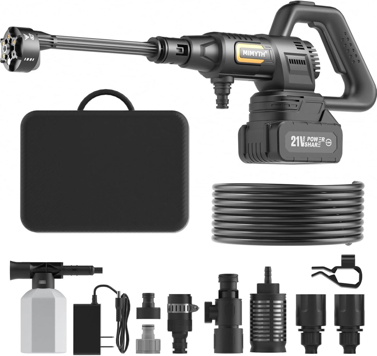 Cordless Pressure Washer with 1200 PSI Power and Versatile Nozzle