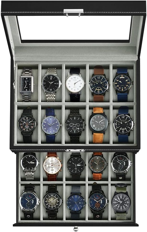 Organize in Style with J&T 20-Slot Watch Box