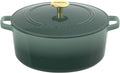 7-Quart Seafoam Green Enameled Cast Iron Casserole - Even Heat