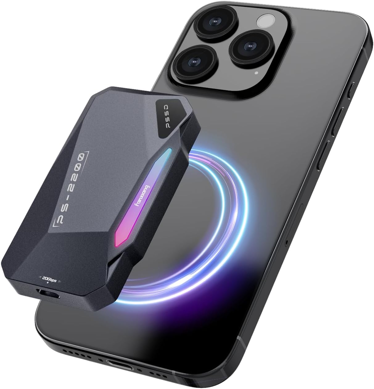 500GB Magnetic Portable SSD with 2050MB/s Speed for iPhone