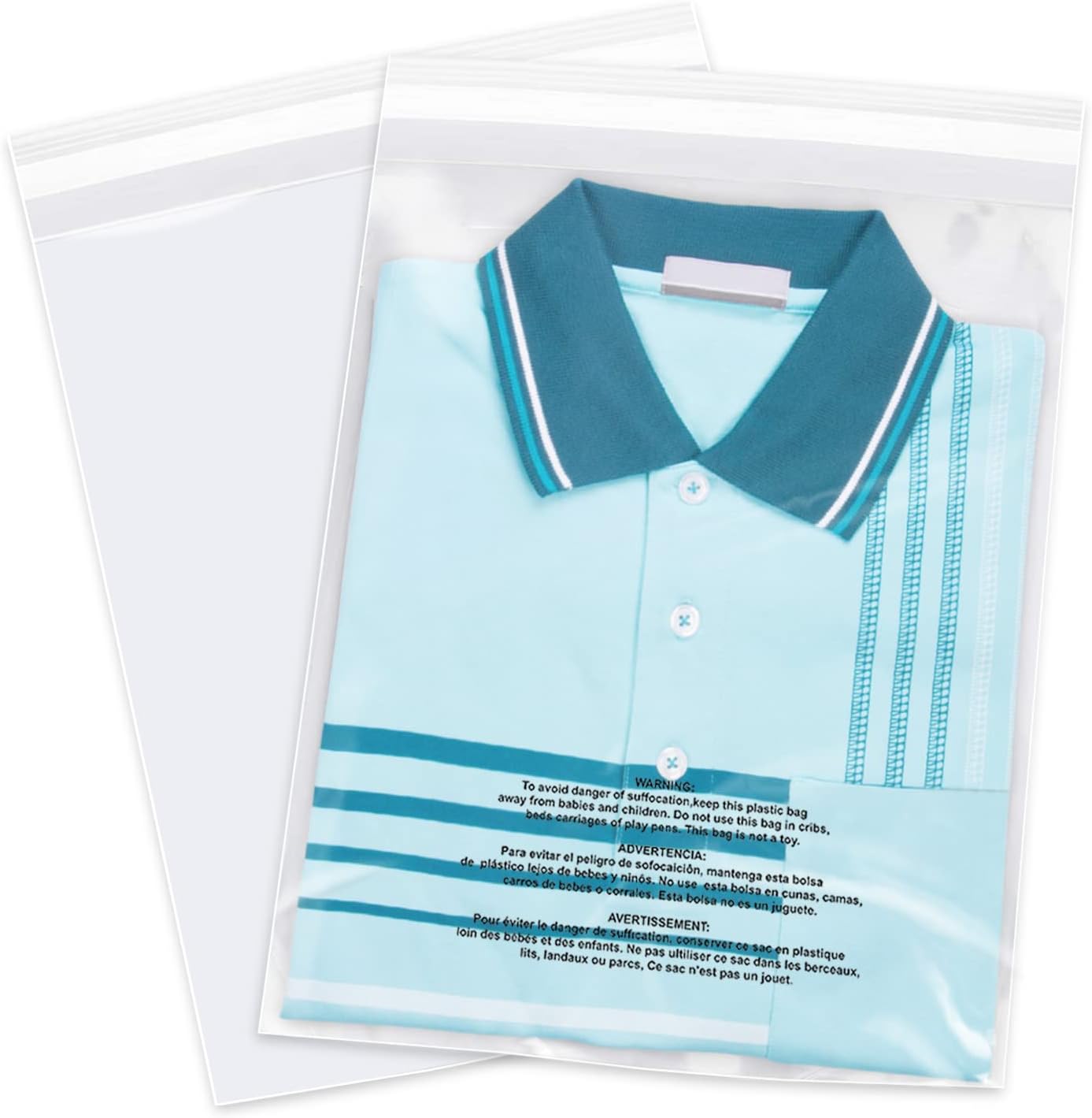Clear Poly Bags 9in x 12in for Packaging and Shipping Needs