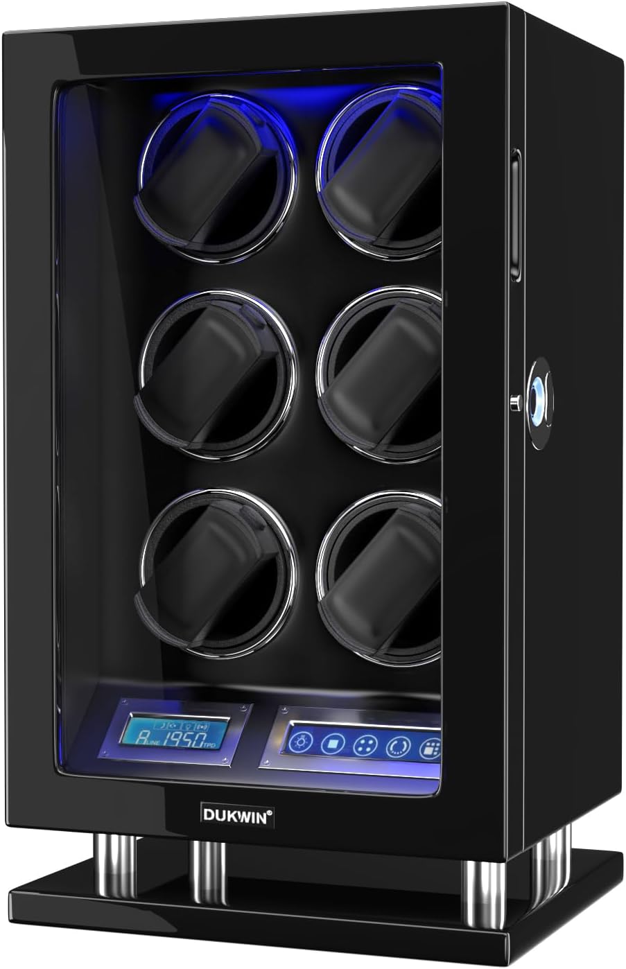 Smart LCD Fingerprint Watch Winder by DUKWIN
