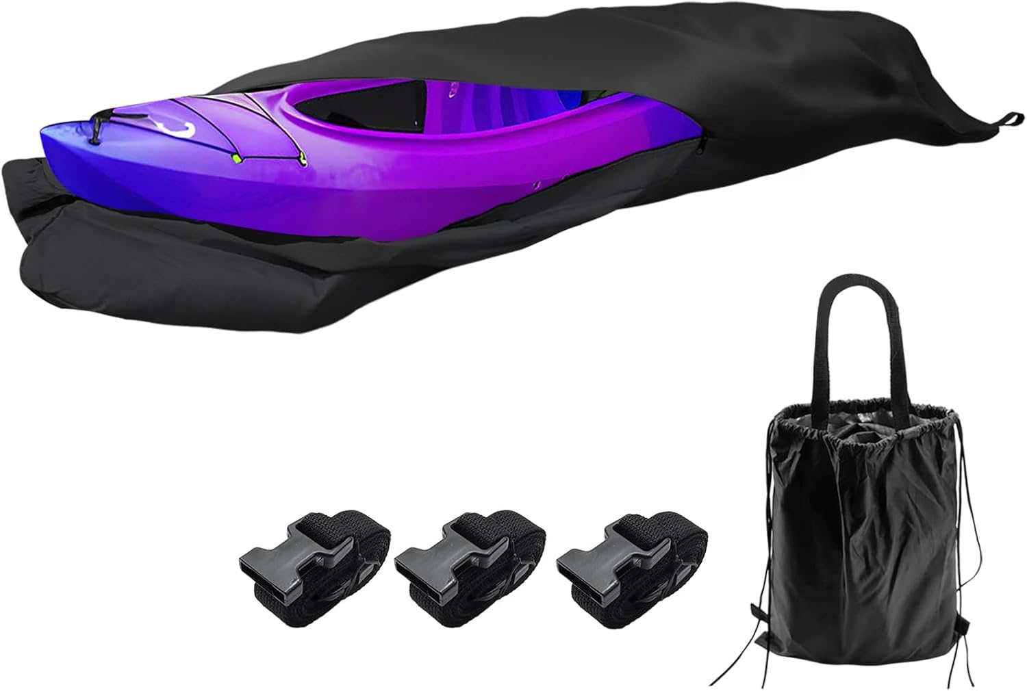 420D 10 ft Kayak Cover for Canoe and Paddle Board Storage