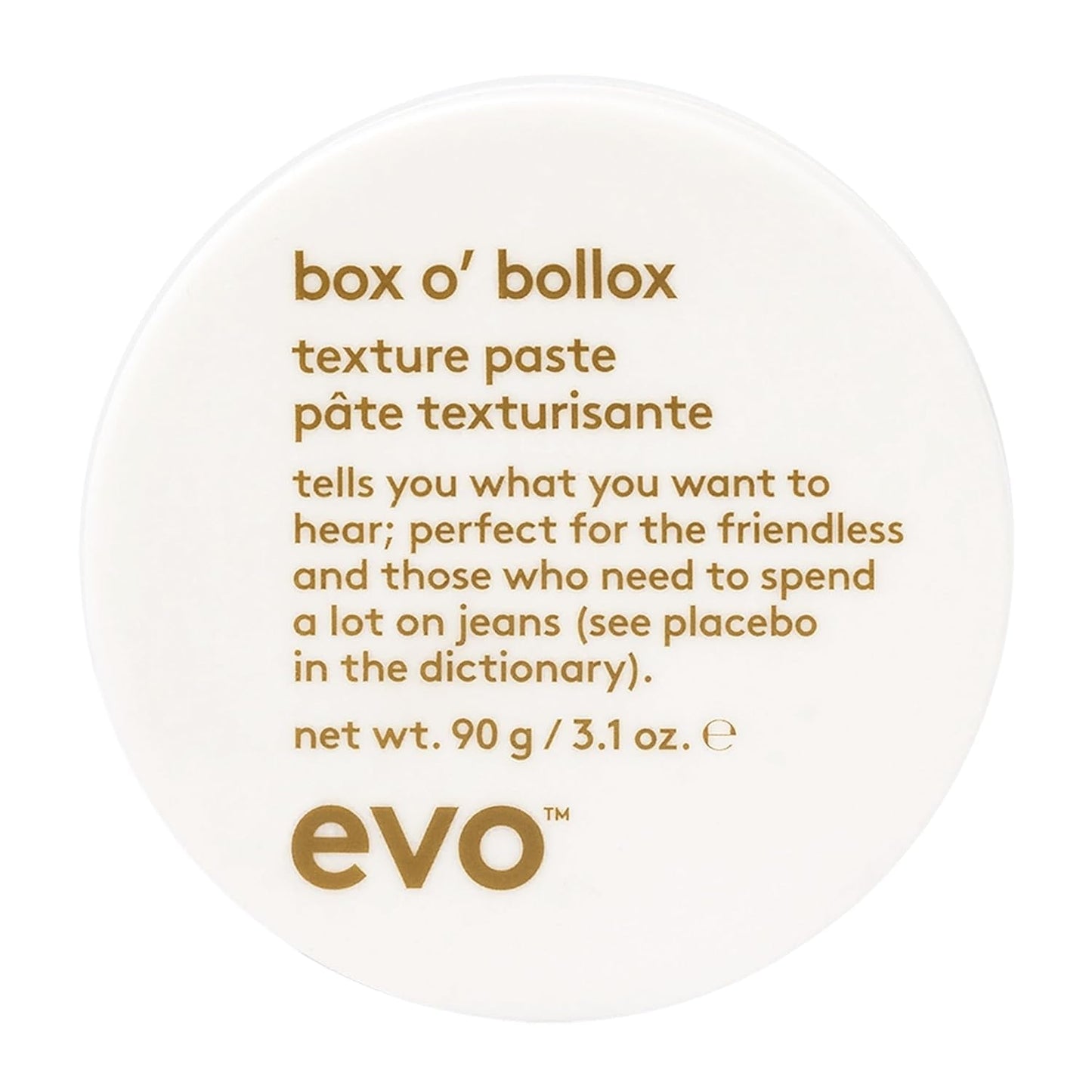 EVO Box O' Bollox Texture Paste for Long-Lasting Hold & Matte Finish