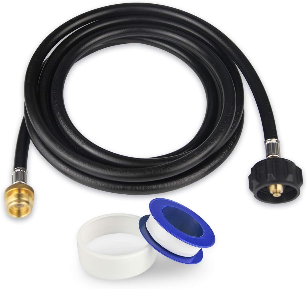 KOMAN 8FT Propane Hose: Convert 20lb to 1lb Easily