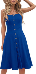 Berydress Women's Casual Beach Sundress - Flattering A-Line Midi