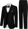 Boy Suits 5 Pieces Formal Suit Set with Adjustable Waist (Style RHFF)