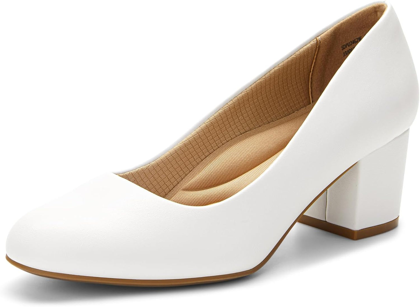 DREAM PAIRS Women's Pumps Low Chunky Block Heel Dress Shoes