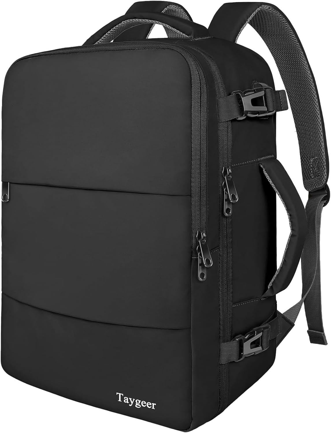 Taygeer Black Travel Backpack with USB Port