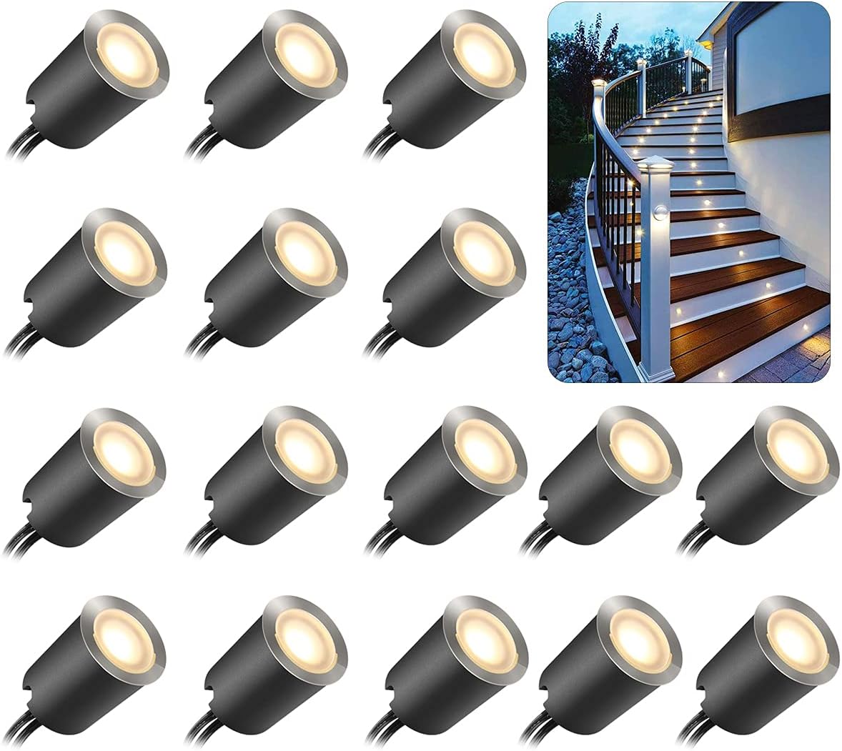 Recessed LED Deck Light Kits for Outdoor and Indoor Use