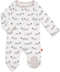 Magnetic Baby Footie Pajamas 100% Organic Cotton - Easy (Style 2QC4)