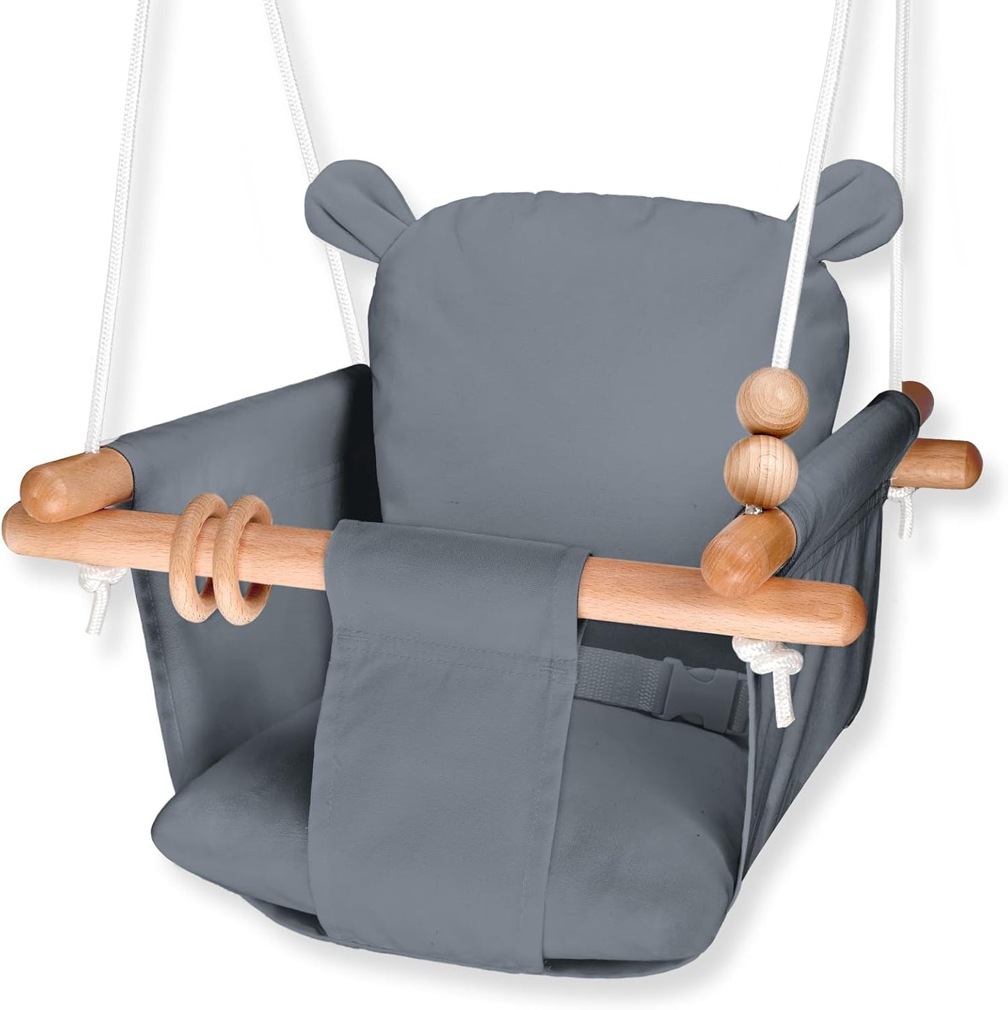 Secure Wooden Baby Swing for Tree & Backyard