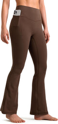 Mini Flare Leggings for Women High Waisted - No Front Seam 29.5 in