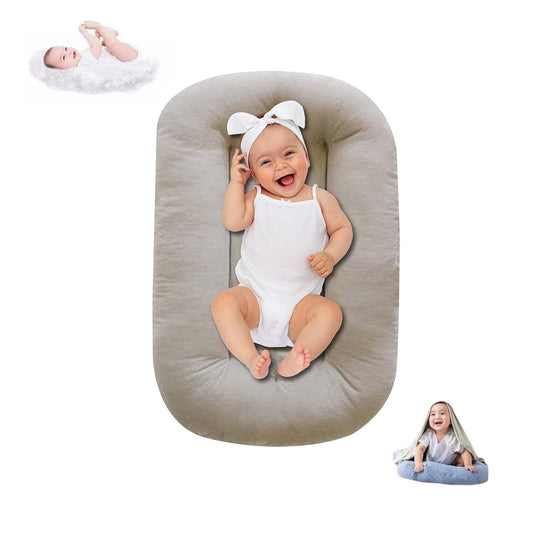 Organic Cotton Baby Lounger - Soft & Breathable Infant Seat